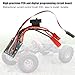 Chazcool ESC Brushed Motor Speed Controller, RC Car ESC for 1/16 1/18 1/24 Car Boat, 30A 4-8V ESC Two Way with Brake
