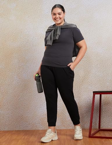 Image of Amazon Brand - Symbol Women Ankle Lenght Regular Fit All-Season Jogger Track Pant (Available in Plus Sizes)