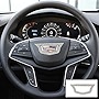 TopDall Steering Wheel Bling Crystal Shiny Diamond Accessory Interior Large Sticker for Cadillac