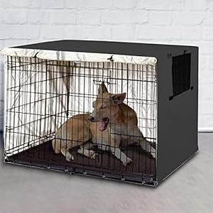 Hundekäfig Abdeckung Für Drahtkäfige,Hundebox Abdeckung, Langlebig, Winddicht, Abdeckung Für Hundehütten, Hunde-Zubehör, Für Den Innen- Und Außenbereich