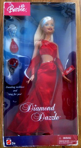 Muñeca Barbie con Collar y Anillo Brillantes miniatura 1