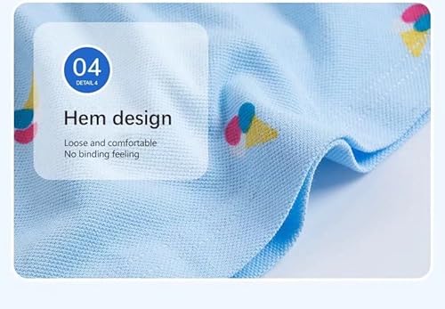 Lamgool Baby Girls Short Sleeve Dress Cartoon Casual Knit Uniform Polo Dress Playwear Sundress For Summer 2T B-Blue #TOP5