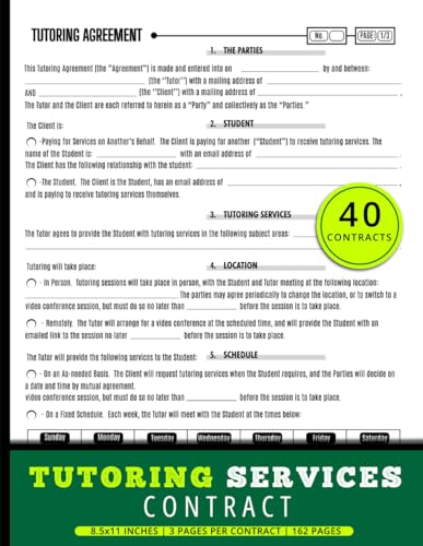 Tutoring Services Contract