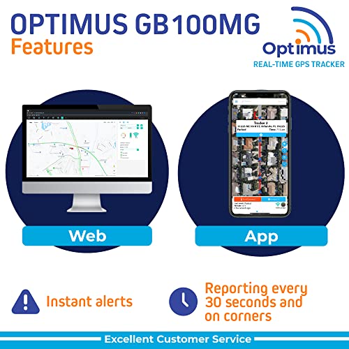Optimus Wired GPS Tracker for Vehicles – Easy Installation on Car’s Battery – Low Cost Subscription Plan Options