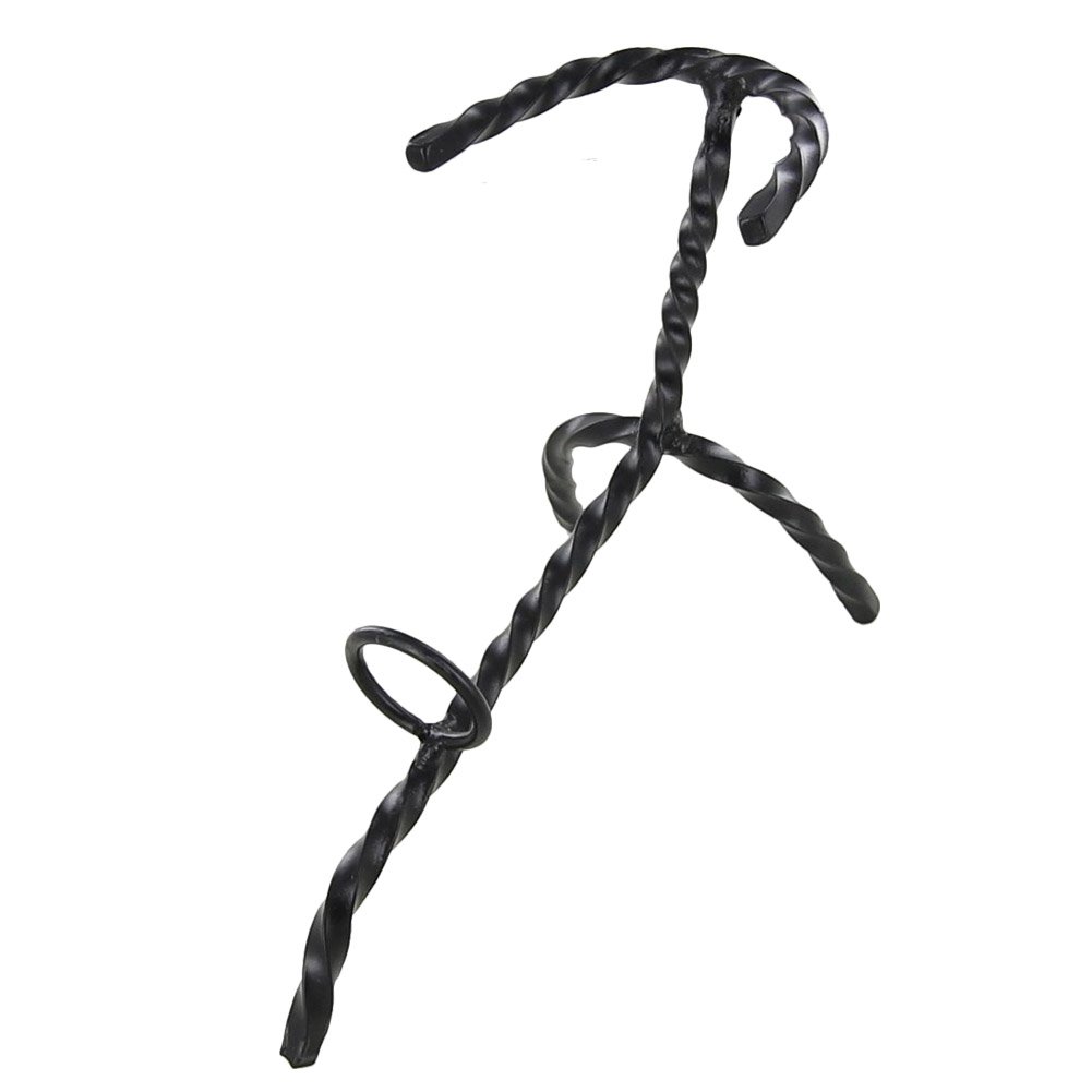 Armory Replicas Hand-Forged Twisted Iron Horn Stand - Durable, Decorative Display for Your Drinking Horn