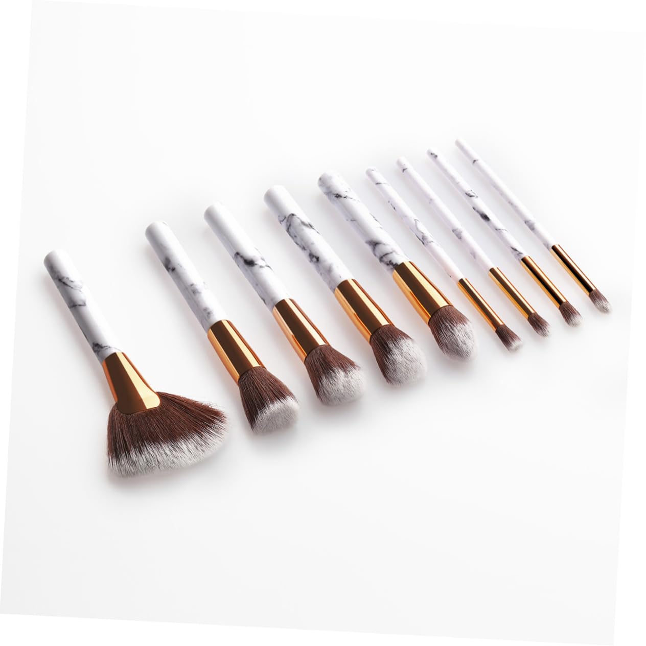 MAGICLULU Set Di 3 Pennelli Per Il Trucco Pennello Triangolare Per Fard Setole in Nylon Anti-perdita Facile Da Pulire Ottimo Per Luso Quotidiano E Per La Sperimentazione T-09-002 9 Pezzi*3