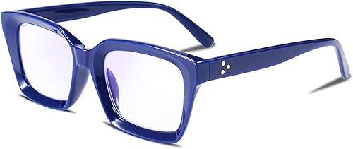 Anteojos Feisedy B2479 de lectura, con bloqueo de luz azul y retro, antideslumbrante, para fatiga ocular por lectura digital