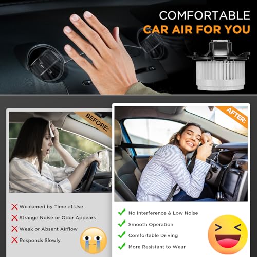 Image of HVAC Blower Motor 700216 Compatible with Dodge Durango Compatible with Jeep Grand Cherokee, Heater Blower AC Fan for PM9353 Blower Motor 68029719AB, 68079477AB, 68224166AB