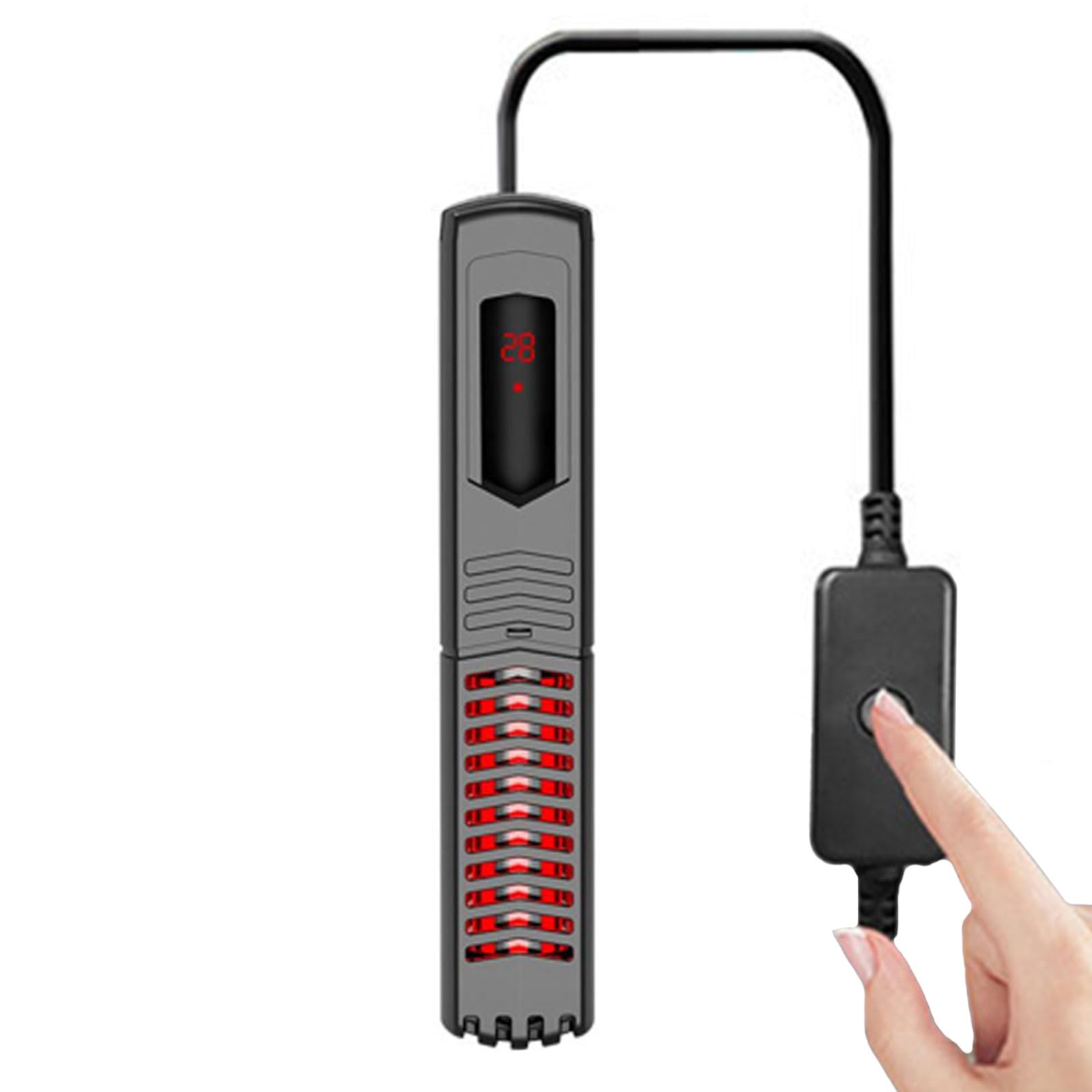 PEIXEN Calentador De Acuario Sumergible, Calentador De Acuario Digital, 25w/50w/100w/200w/300w, con Pantalla De Temperatura Led Inteligente, Protección contra Altas Temperaturas 50w
