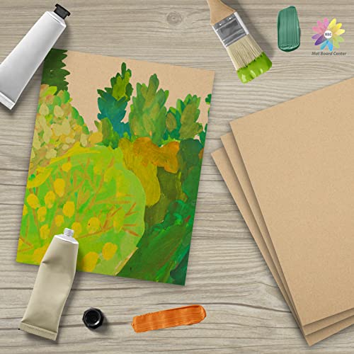 Image of Mat Board Center, 50 Corrugated Cardboard Sheets 11x14 Inches Flat Card Board Inserts for Packing, Shipping, Mailing, DIY Crafts