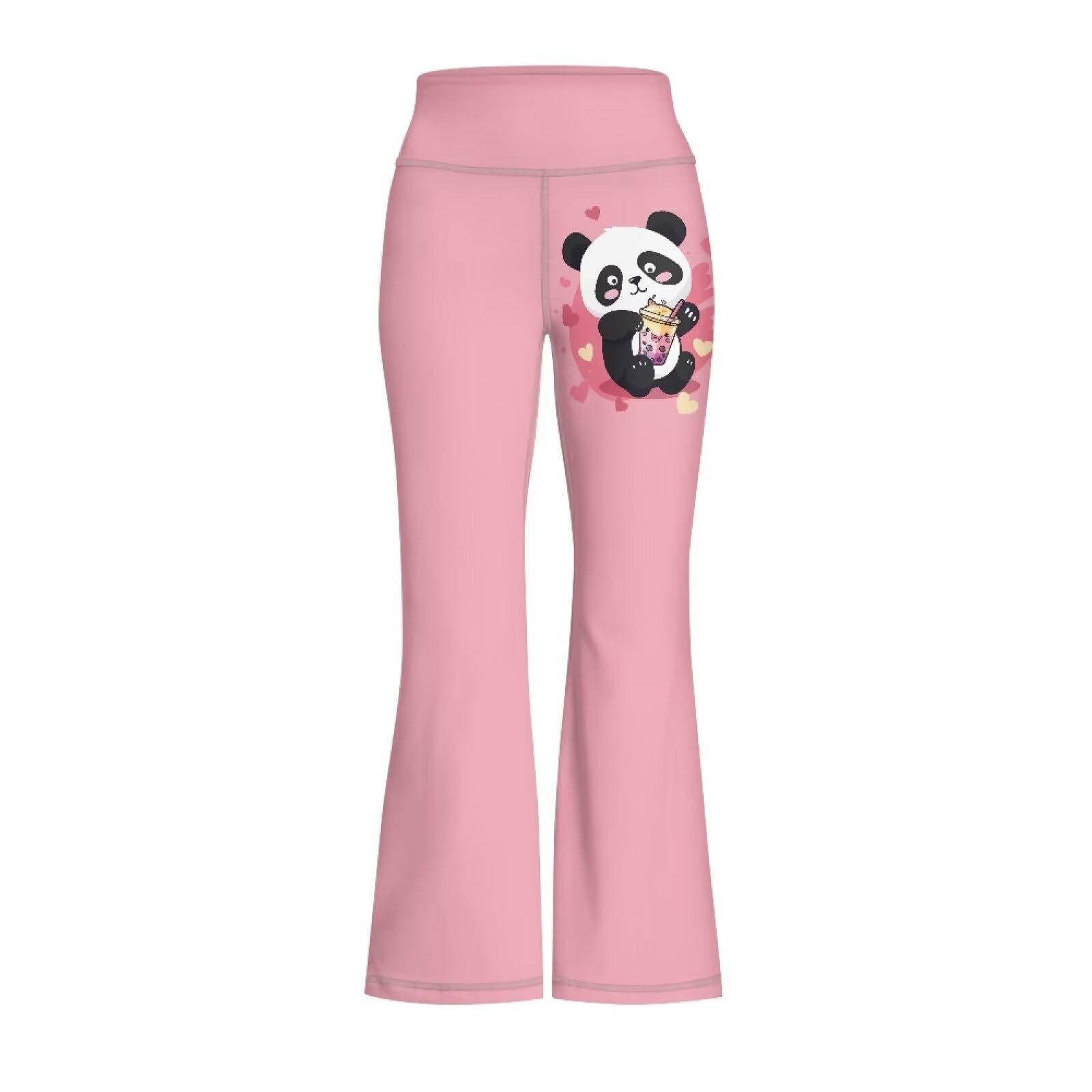 YEXIATODO Cute Panda Leggings for Girls Yoga Pants Size 13-14 Girls Athletic Leggings Bootcut Yoga Pants Comfortable Outdoor Sports Trousers with Favorite Tees Tops or Even Hoodies