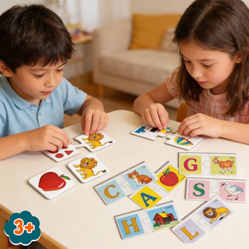 Image of Creative's Kids Pre-School Learning Kit,6-in-1 Pre-School Pack Ages 3-5,Alphabet,Numbers,Shapes & Colours,Puzzles & Card Games,Games for Cognitive Development,Homeschool & Special Needs Learning