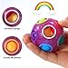 Vdealen Magic Rainbow Puzzle Ball, Fidget Ball Puzzle Brain Teaser Fidget Toy for Boys & Girls- Birthday Party Easter Valentines Christmas Stocking Stuffers for Kids Teen & Adults(Purple)