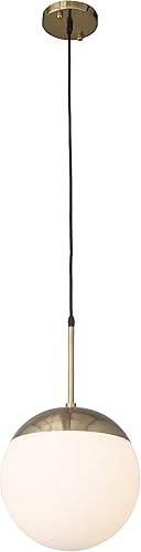 Lámpara de techo de cristal con forma de globo, 60.00watts, 120.00 volts