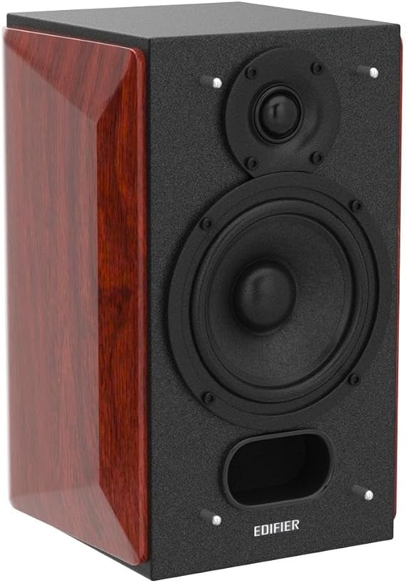 Edifier P17 Passive Shelf Speakers Pair of 2-Way Speakers with Built-in Wall Mount, Perfect for 5.1, 7.1 or 11.1 Sides/Rear Surround Setup, Requires Amplifier or Receiver for Operation