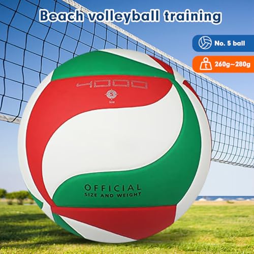 Image of Soft Rubber Lightweight Volleyball for Indoor Training Game Competition, Gym, Outdoor Beach Play, Gift for Kids,Fit for Beginner, Teenager, Adult, 1pcs
