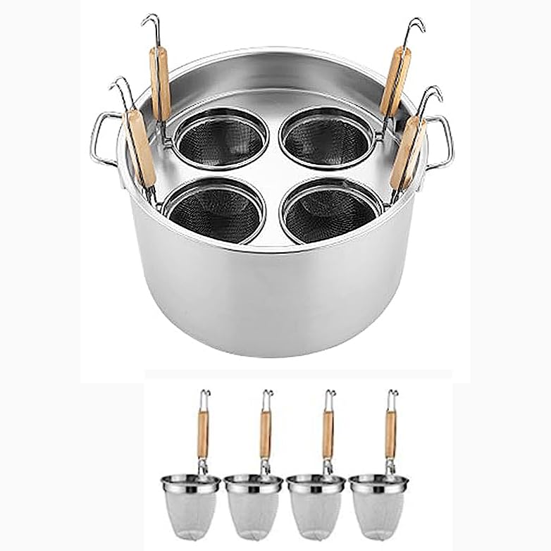 SAeWare Olla de pasta de acero inoxidable con colador rt – olla versátil para el hogar y el restaurante – ideal para hervir pasta, veterinarios, sopas y cocinar al vapor – no se oxida, fácil de