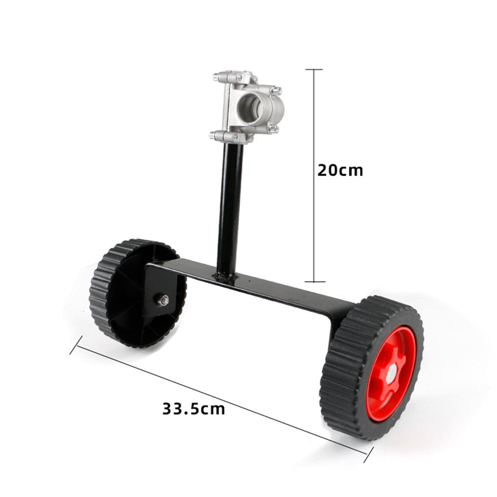 KESOTO Roues de Support pour Coupe-bordures, Diamètre 12 Cm. Accessoires Universels, Robustes et Résistantes. Roue de Support pour Coupe-bordures, Convient à un arbre de 28 mm