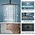 Aolemi Matte Black Shower System Ceiling Mount 12 Inch Rain Shower Head with 3 Functions ABS Handheld Spray Luxury High Pressure Shower Combo Set Rough-in Valve and Shower Trim Included Bathroom