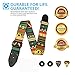 Art Tribute Guitar Strap Vintage Aztec Colors Strap Includes 2 Strap Locks & 2 Unique Picks Adjustable Strap For Bass, Electric & Acoustic Guitars, Best Gift for Men & Women Players