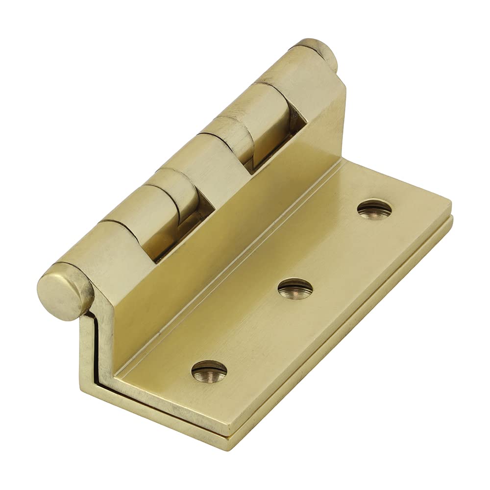 Charnière Timco Double Rondelle – Laiton Massif Poli, 118x76x27 Mm, Style Classique