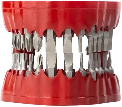 Vista 2 de MIMIRACLE Soporte para brocas para dentadura, regalo de broca para dentistas y manitas, con capacidad para hasta 28 puntas, organizador de puntas