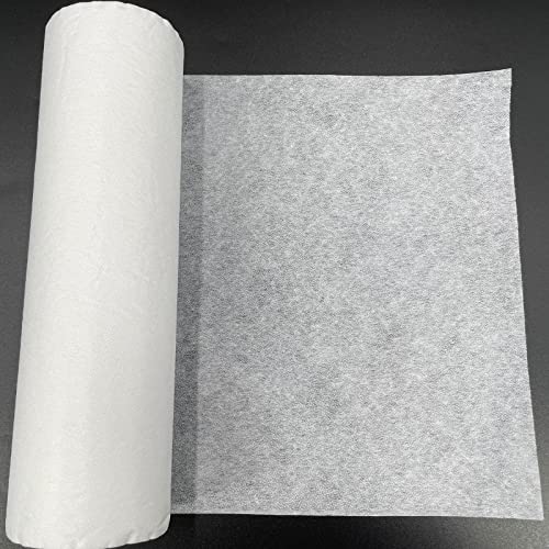 Plantional Lightweight White Iron-On Non-Woven Fusible Interfacing: 11.6" X 30Yd Lightweight Non-Woven Interfacing Iron On Polyester Single-Sided Interfacing For Diy Crafts Supplies #TOP3