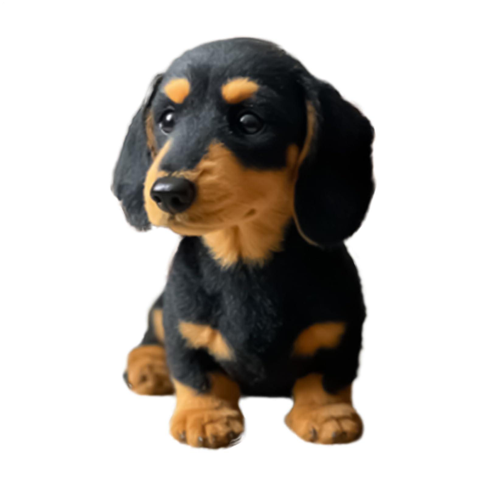 Generic Dachshund Plush Toy, Realistic Dachshund Plush, 17 x 15 x 10 cm, Long Hair Stuffed Animals, Realistic Stuffed Animals, Emotional Calming Companion, Plush Toy Gifts for Kids and