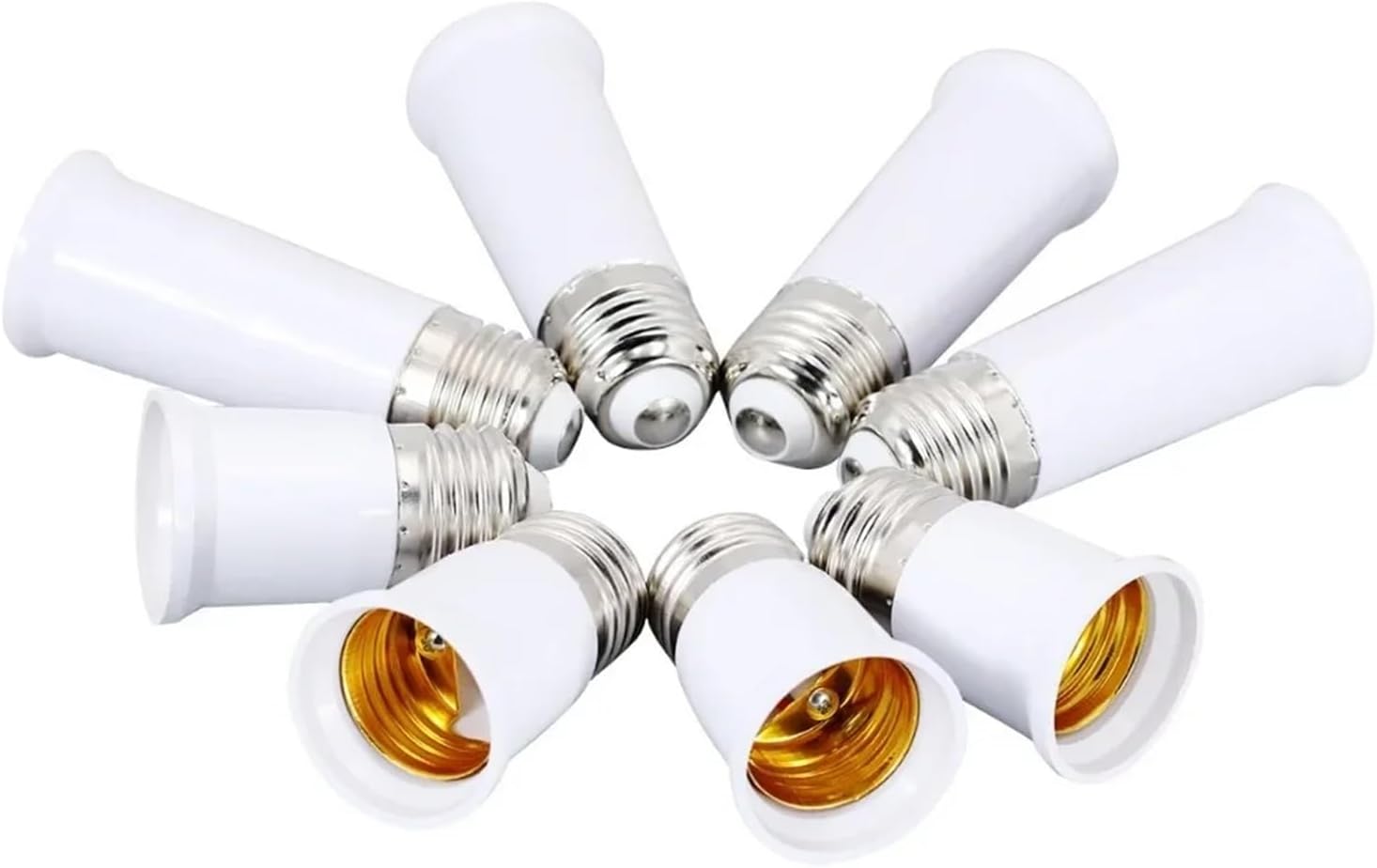Straight Tube Lamp Stems 10pcs 65mm-95mm Lengthened Lamp Holder For Light Fixture Assembly Or Repair(65mm)