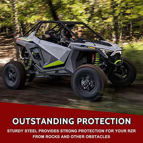 Sautvs Nerf Bars Rock Sliders For Polaris Rzr Pro Xp 20-23, Combined Side Bumper Protector Guard Side Steps Nerf Bars Tree Kickers For Polaris Rzr Pro Xp/Pro R/Turbo R 2020-2023 Accessories - 2 Seat #TOP4