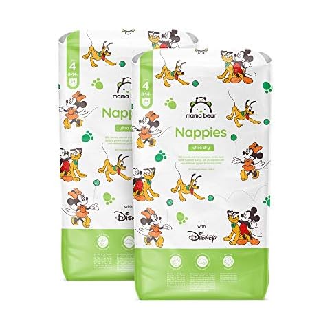 Mama Bear - Disney - 168 Ultra Dry Nappies - Size 4 (8-14 kg) - MONTHLY PACK Cover