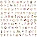 107 Pcs Fairy Stickers Woodland Fairy Birthday Decorations Fairy First Birthday Party Favors Decorations Garden Fairy Party Gift Supplies for Laptop, Guitar, Motorcycle, Water Bottles