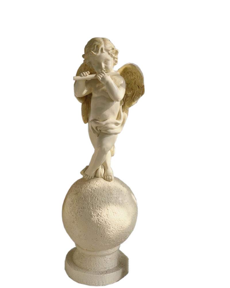 Ange avec ailes fée jardin ornement artistique haut de gamme effet pierre