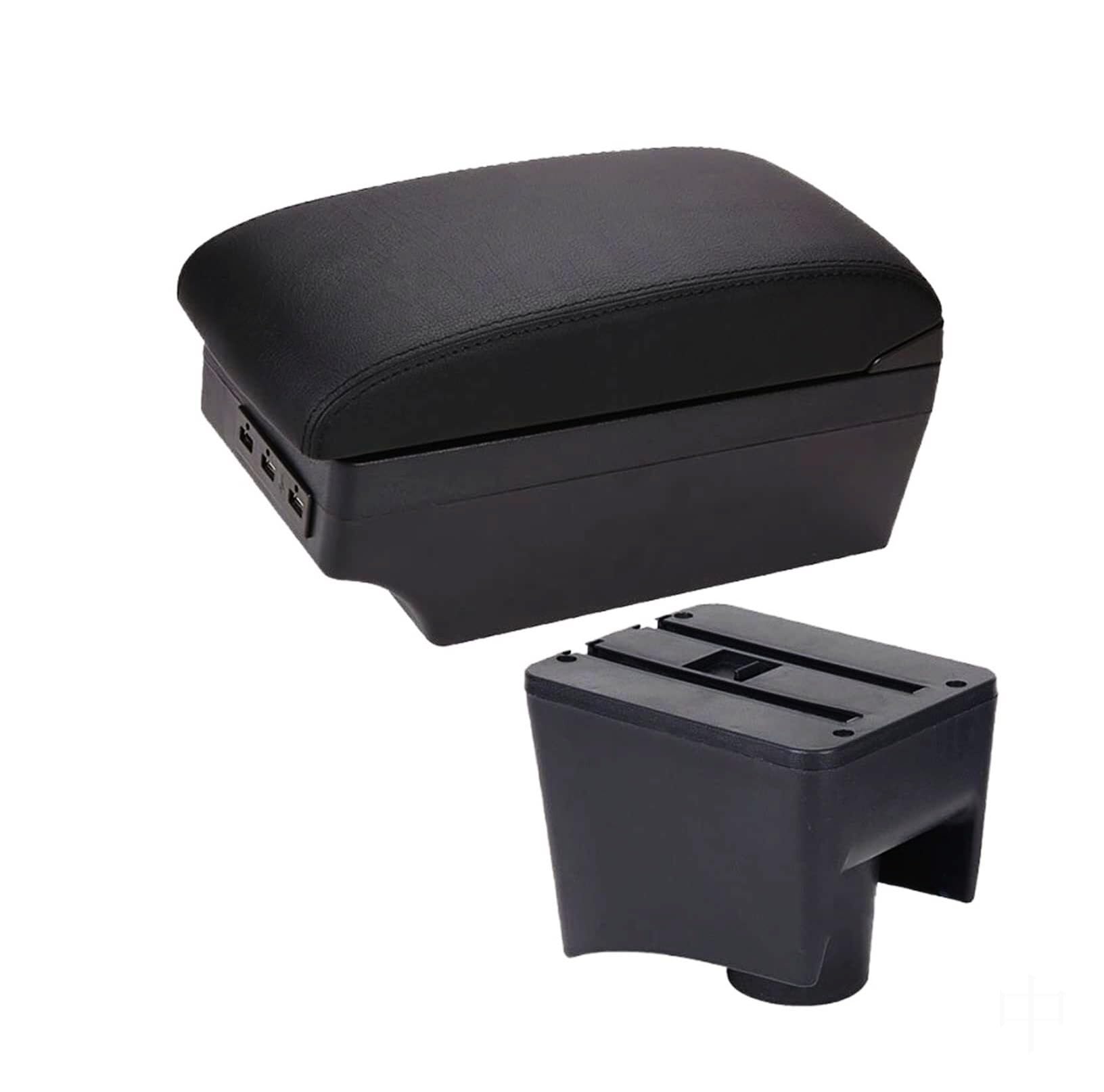 CBCLOPKLCU Centre Console For Vw For Polo Mk5 6R For Vento 2012-2018 Center Console Armrest Storage For Box with USB