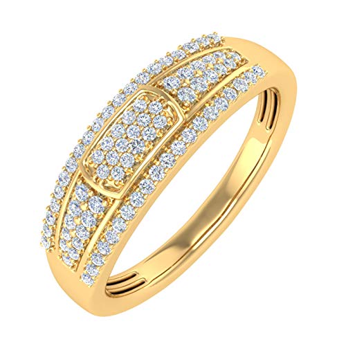1/4 Carat Diamond Wedding Band Ring in 10K Gold (I1-I2 Clarity)