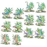 BUGUUYO 6 Paare Magnetische Fensteraufkleber Kollisions Fensterdekor Wiederverwendbare Reparaturstickers für Vorhänge und Fliegengitter Farbige Dino Motive für Schlafzimmer und Wohnzimmer