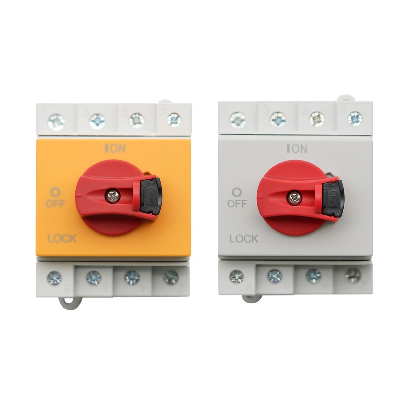 Su guida Din solare fotovoltaico DC 4P 32A 1000V maniglia rotante isolatore sezionatore rotativo for scatola di distribuzione solare 1 pz(EAPV-N324-W)