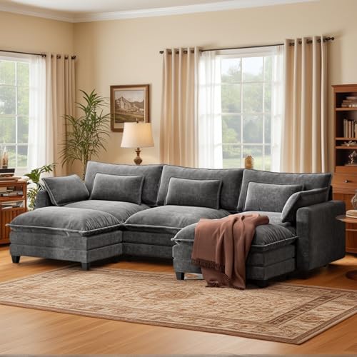 Marsail Modular Sectional Sofa 110.6" U-Shaped Modern Comfy Cloud...