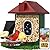 Smart Bird Feeder with Camera Solar Powered, 5MP 2.5K HD Live Video Birdhouse Camera, AI Identify, Instant Notify, Motion Detection, Cloud Storage, Color Night Vision, Ideal Gift for Bird Watching