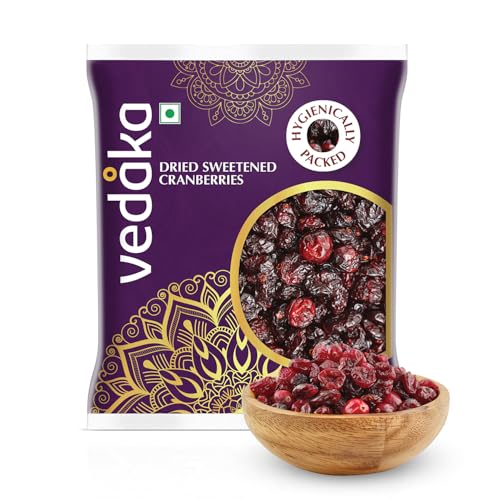Vedaka Premium Whole Dried Cranberries, 100g