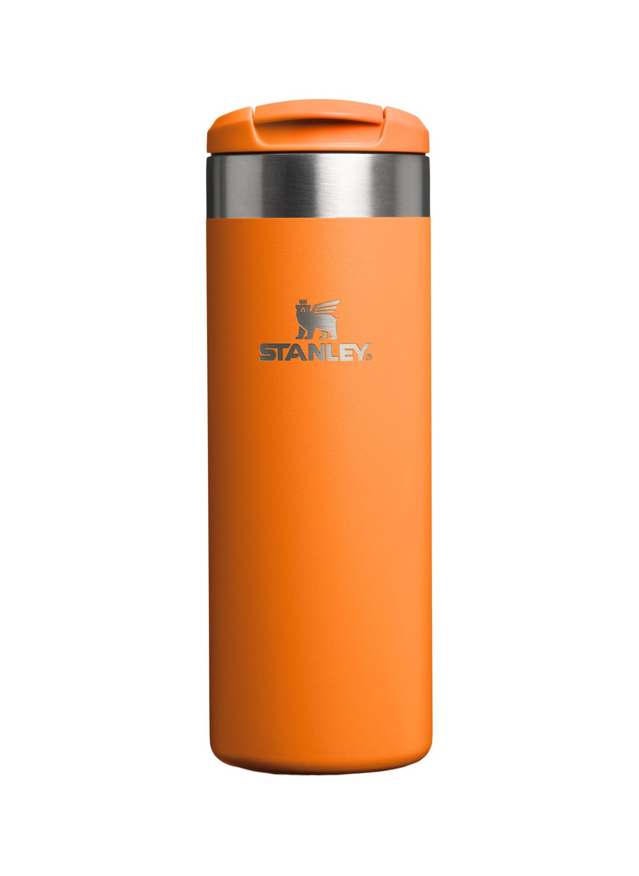 Stanley 1913 Aerolight Transit Termo Cafe para Llevar 0.47L - Mantiene el Calor Durante 8 Horas - Compatible con Soporte para Coche - Taza Café Antifugas - Apta Para Lavavajillas - Goldenrod Coral