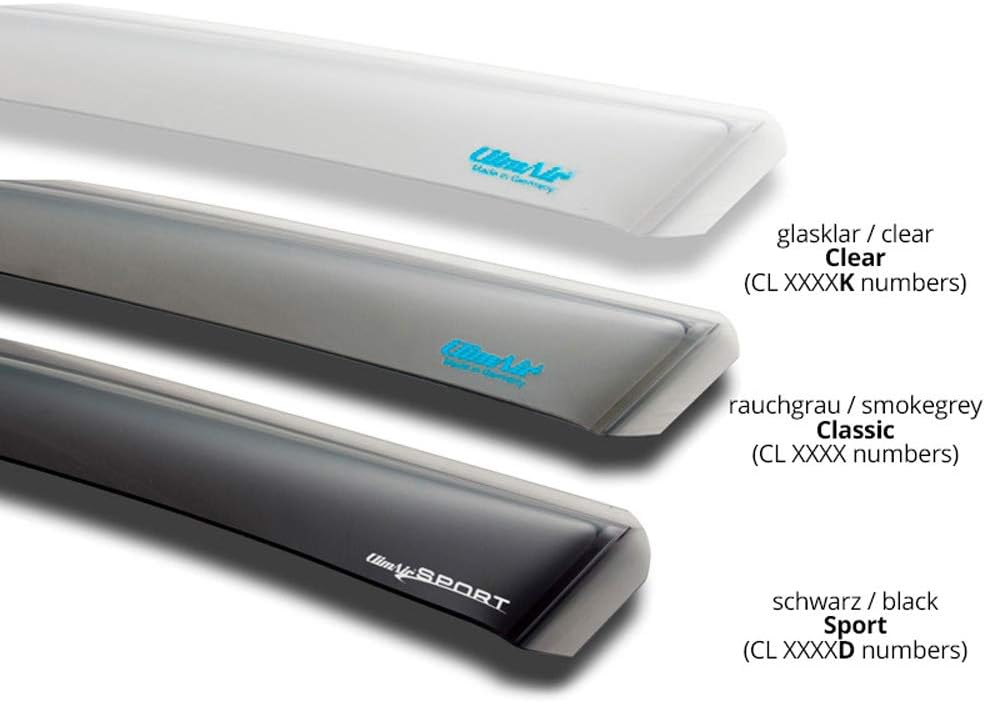 ClimAir Car Comfort Window Visors Compatible with Man TG3/TGX 2020- (LHD)