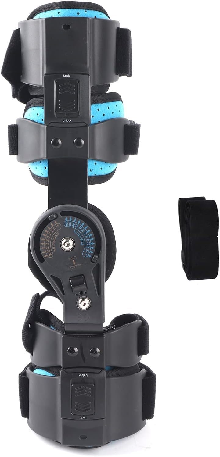 Codera Articulada para Brazo Derecho, Soporte Recuperación Lesiones con Órtesis Acero Inoxidable, Cabestrillo Fijación, Ideal para Poscirugía, Fracturas Y Lesiones Ligamentos Right