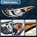 TTUN AUTO Compatible with 2014 2015 2016 Hyundai Elantra Headlight Assembly Halogen & Reflection Bowl Type Passenger Side