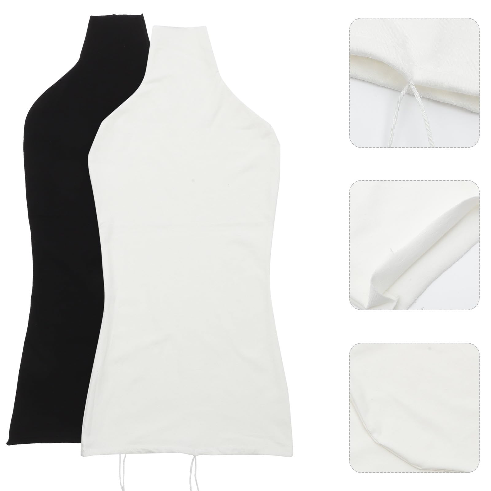 Housse en Tissu de Coton Ajustement Serré et Résistante aux Taches pour Mannequin de Couture , Lot de 2 Pièces pour Photographie et Présentation