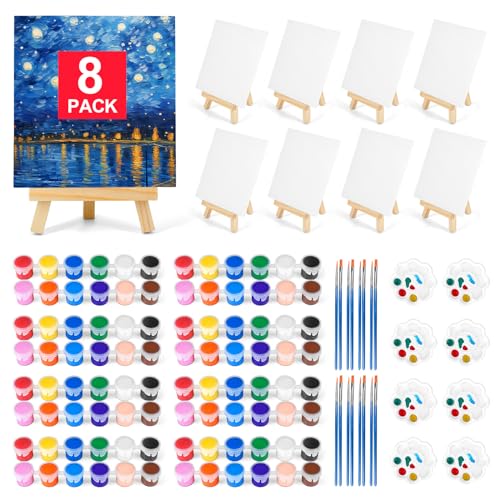 8 Pack 8 * 10In Canvas Boards for Painting, Art Canvas for Drawin...