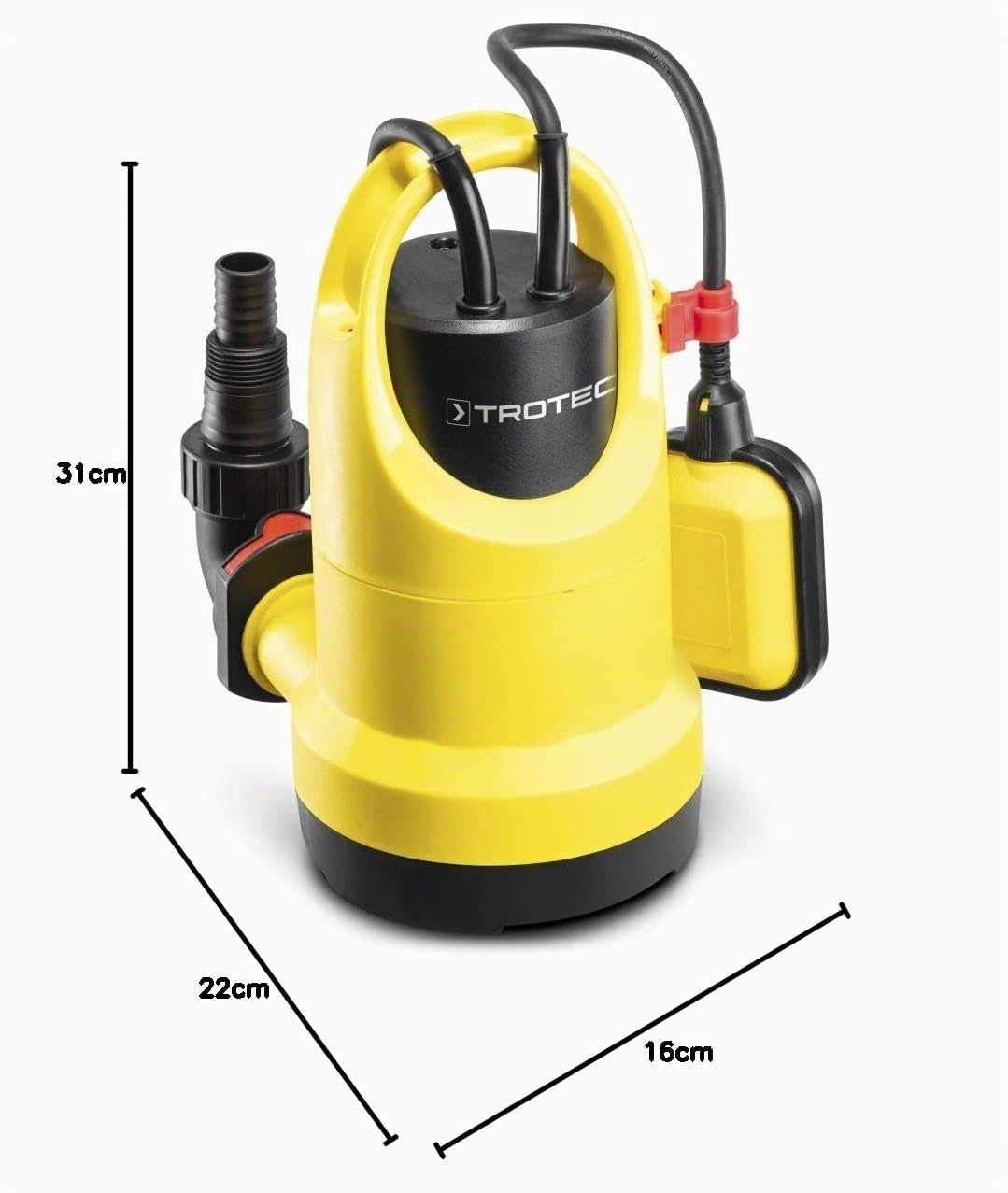 TROTEC Pompe de relevage pour Eau Claire TWP 4006 E Puissance de débit Max. 7 300 l/h