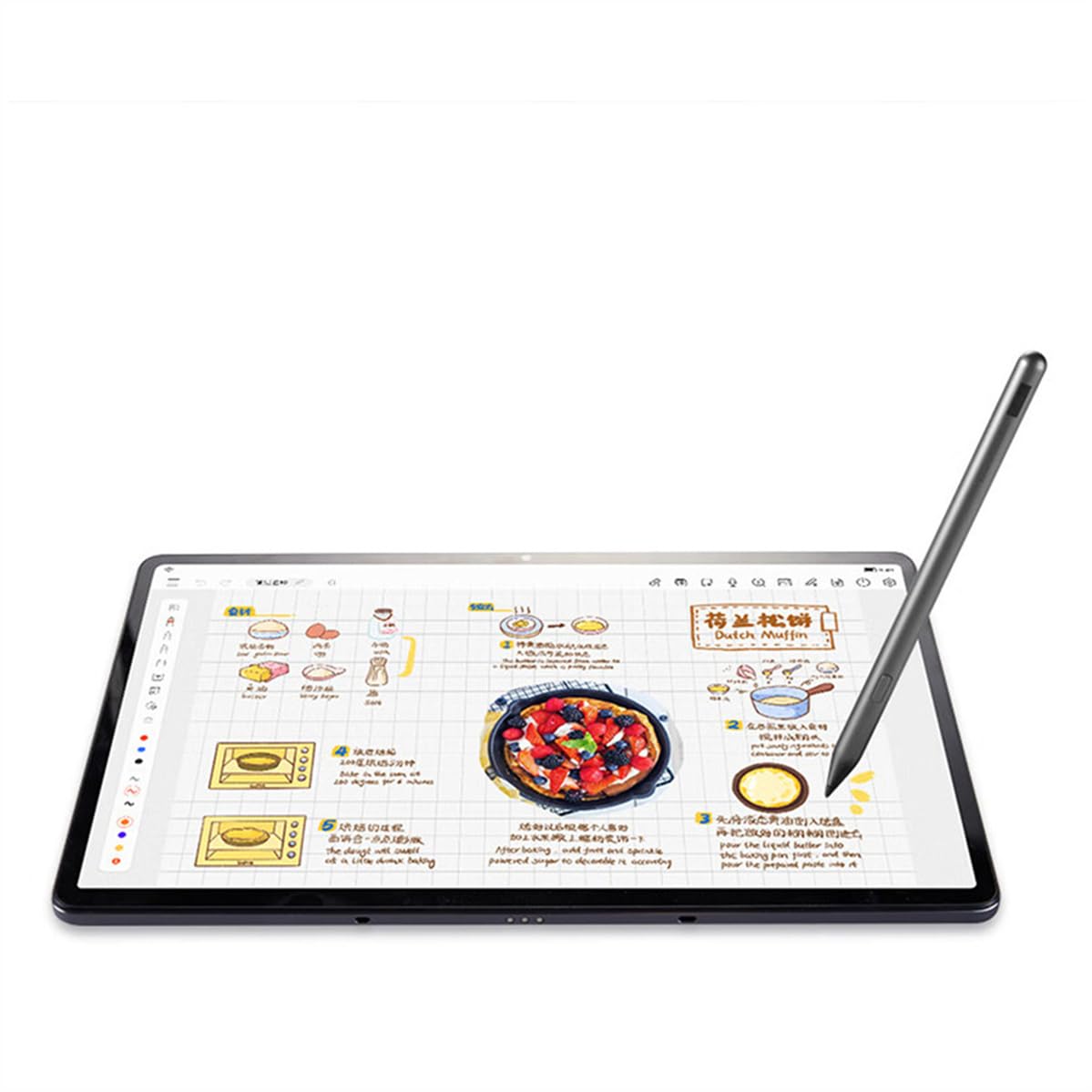 Penna stilo per Lenovo Tab P12-12,7 pollici TB370FU, penna stilo 4096 livello penna magnetica per Lenovo Tab Pen Plus grigio