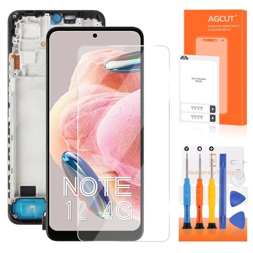 Image of INCELL for Xiaomi Redmi Note 12 4G Screen Replacement for Xiaomi Redmi Note 12 4G LCD Display 23021RAAEG 23021RAA2Y 23027RAD4I LCD Digitizer Touch Screen Assembly with Frame (Not for Note 12 Pro 4G)
