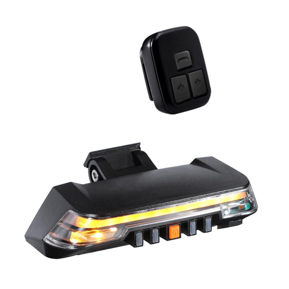 2000Mah Lampa rowerowa Tylna ładowalna lampa rowerowa Indukcyjne hamulec tylny Rowerowe światło LED Pilot zdalnego sterowania Kierunkowskaz Latarnia